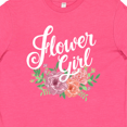 thumbnail image 4 of Inktastic Flower Girl Hand Lettering with Flowers Illustration Youth T-Shirt, 4 of 5