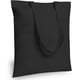 thumbnail image 2 of TOPDesign Paquete de 5 bolsas económicas de algodón de 16.0 x 15.0 in, color negro, ligeras, medianas, reutilizables, para compras de comestibles, adecuadas para bricolaje, publicidad, promoción, rega, 2 of 4