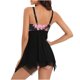 thumbnail image 4 of Traje de baño dividido de retazos con dobladillo Irregular y escote en V profundo para mujer cómodo con almohadilla en el pecho sin aros OAVQHLG3B Store lin121212, 4 of 4