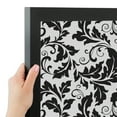 thumbnail image 4 of PinPix 22x15 Custom Cork Bulletin Board Floral Black Leaf Poster Board Has a Fabric Style Canvas Finish, Framed in Floral Black Leaf, by ArtToFrames (PinPix-180), 4 of 6