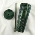 thumbnail image 2 of Starbucks 2021 Holiday Christmas Studded Dark Green Stud Tumbler Cold Cup, Venti 24 oz, 2 of 3