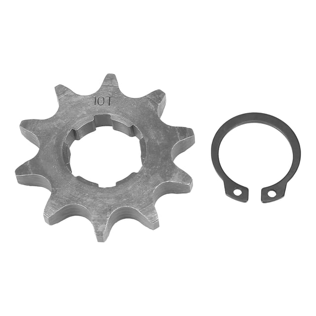 Unique Bargains 428 Chain 10 Tooth 20mm Motorcycle Front Engine Sprocket Titanium Tone for ATV Dirt Bike