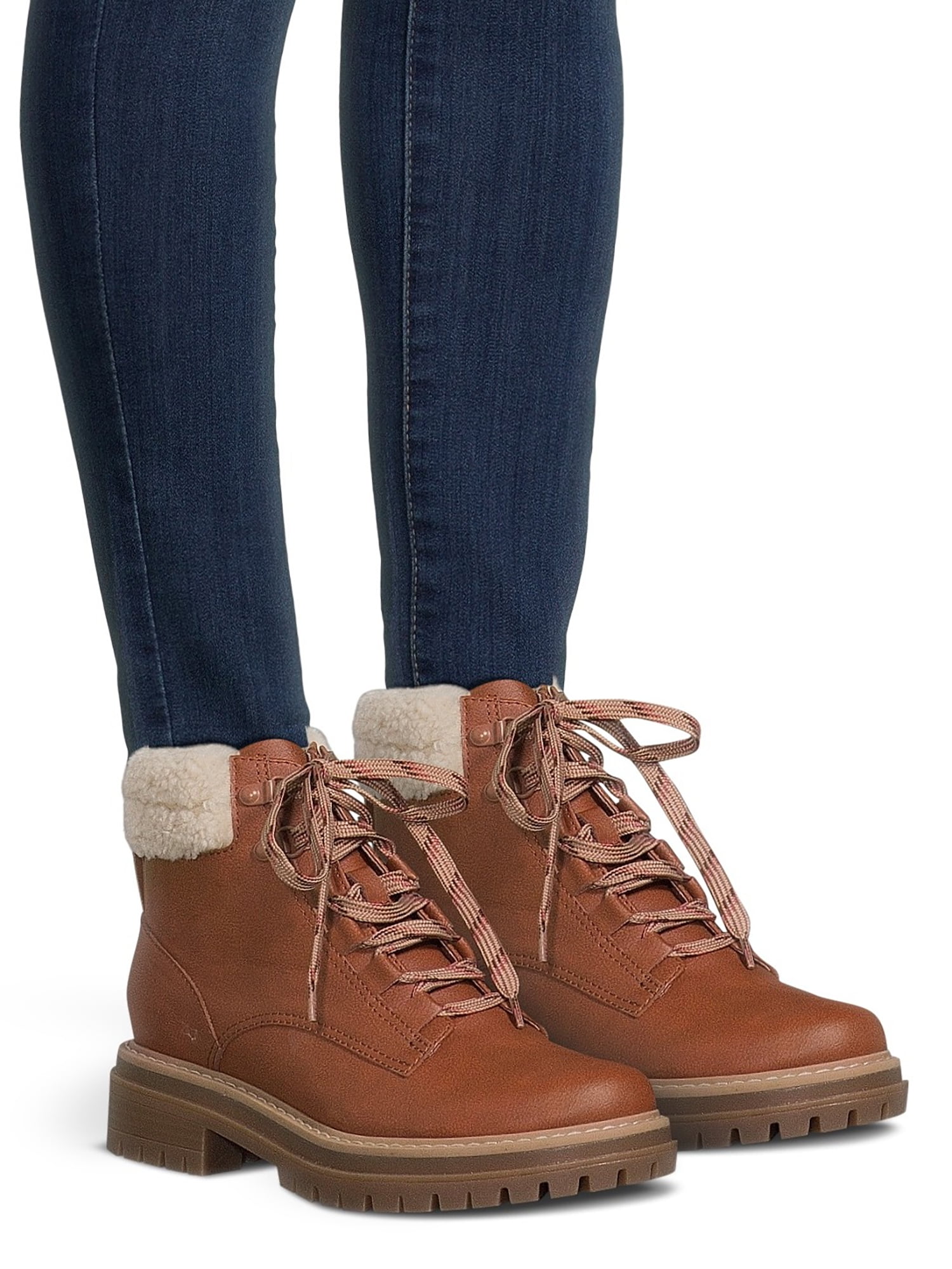 Time and Tru Women's Lug Sole Hiker Boots