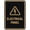 Black Gold, variant on Signs ByLITA Portrait Round Electrical panel Sign - Laser-Engraved Lettering | Durable ABS Plastic | Vibrant Colors | Powerful Foam Tape (Brushed Gold) - Small