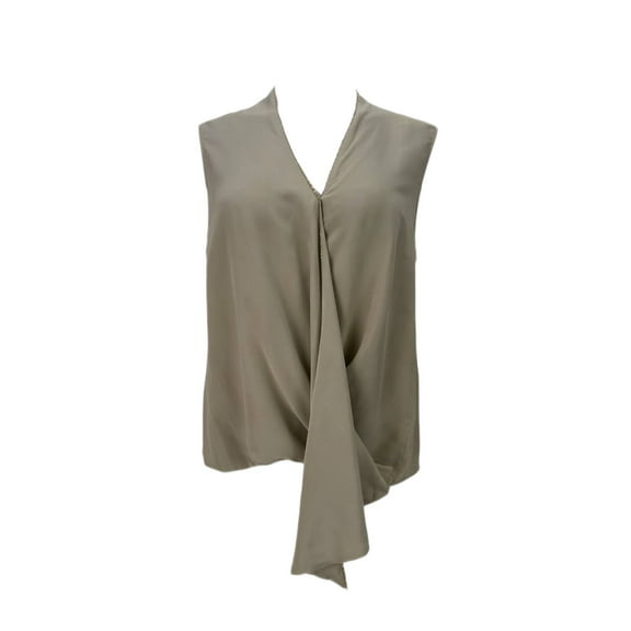 9/15 Women's Casual V-Neck Lightweight Blouse, Sahara, 10