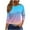 Light Blue, variant on 3/4 Sleeve Tops for Women Graphic T-shirts Aesthetic Printed Round Neck Fall Spring Plus Size Casual Tee Shirts (M, Purple)