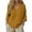 Gold, variant on Summer Tops for Women Pure Color 3/4 Sleeve V Neck Petite Clothing for Women,Blue,L