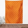 thumbnail image 4 of Ambesonne Ethnic Fabric by the Yard Upholstery, Mandala Flowers Silhouettes, 1 Yard, Dark Orange Vermilion, 4 of 5