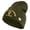 Olive, variant on U.S. Army 1st Cavalry Division Symbol Embroidered 8 Inch Solid Knit Short Beanie Made in USA - Navy OSFM