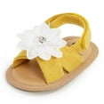 thumbnail image 5 of Infant Baby Girl Boy Sandals Comfort Premium Summer Outdoor Casual Beach Shoes with Flower Bowknot Anti Slip Rubber Sole Newborn Toddler Prewalker First Walking Shoes 0-18M, 5 of 7