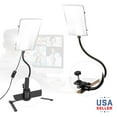 thumbnail image 1 of LS Photography [2-Pack] LED Light Panel Gooseneck Stand Adapter, Mounting Clamp, Photo Video Lighting Kit, WMT2061, 1 of 8