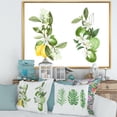 thumbnail image 2 of Designart 'Bouquets Of Blooming Lemon Tree Branches on White' Traditional Framed Canvas Wall Art Print, 2 of 5
