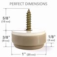thumbnail image 3 of Deslizadores para sillas X-Protector, 8 piezas, protectores atornillables de 2,5 cm, 3 of 6