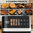 thumbnail image 4 of Bluebow 6QT Air Fryer, 8-in-1 Electric Hot Oven with Digital LED Touchscreen, Visible Window, 1500W, New, Black, 4 of 8
