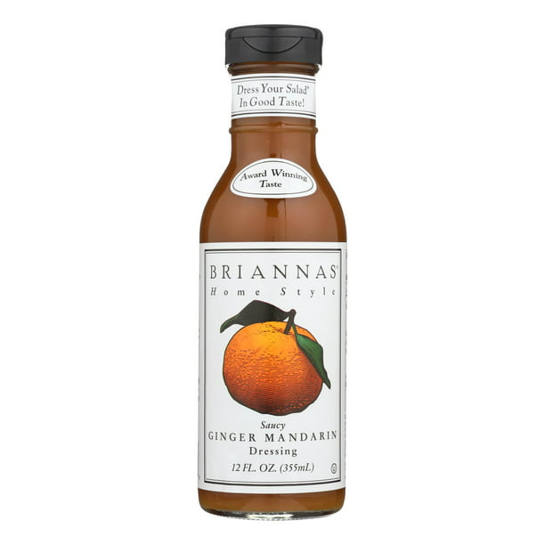 Brianna's - Salad Dressing - Saucy Ginger Mandarin - Case of 6 - 12 Fl
