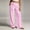 pink, variant on Women's Straight Leg Pants Baeitkot Women's Fashion Printed Elastic Waist Casual Pocket Straight Leg Pants Purple XL