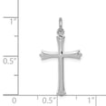 thumbnail image 2 of Sterling Silver Fleur de lis Cross Charm - Measures 22x15mm Wide, 2 of 2