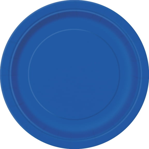 Disposable Paper Plates, 9", Blue, 55 Pieces, by Way To Celebrate