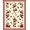 Red Cream, Pattern 19, variant on ODIKA 8'x10' Washable Area Rug Durable, Non-Slip Cherries Door Cherry Botanical Print Rectangular Vintage Flowers for Living Room, Under Sectional, Family