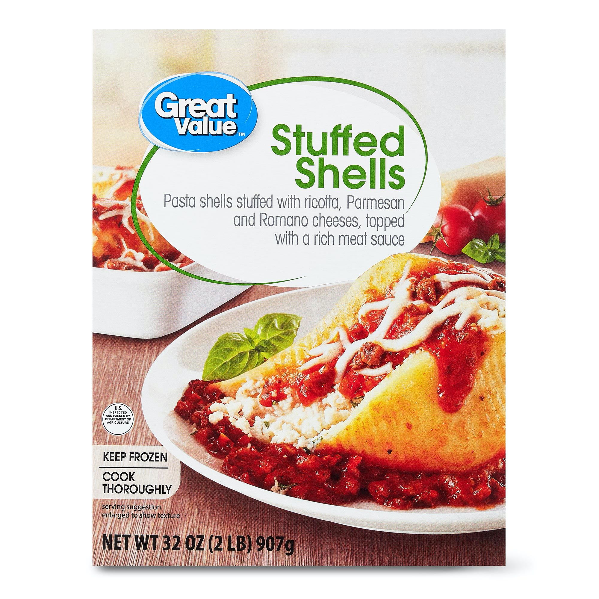 Great Value Stuffed Shells Pasta, 32 oz