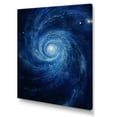 thumbnail image 2 of Designart "Swirling Blue Wave Spiral IV" Abstract Spirals Canvas Prints, 2 of 7