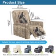 thumbnail image 7 of FKELYI Recliner Chair Slipcover Black Raven Rose Butterfly Skull Print Single Seat Lounge Armchair Cover with Pocket for Bedroom Living Room Reclining Chair Protector, 7 of 7