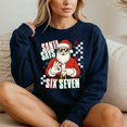 thumbnail image 4 of Santa Says Six Seven Christmas – T-Shirt, Hoodie & Sweatshirt – Holiday Apparel – Perfect Gift for Festive Fun, 4 of 6