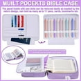 thumbnail image 6 of Bible Cover Case for Women with Shoulder Strap, Study Supplies Journaling Kit with Bible Highlighters, Mothers Day Christian Gifts, 6 of 8