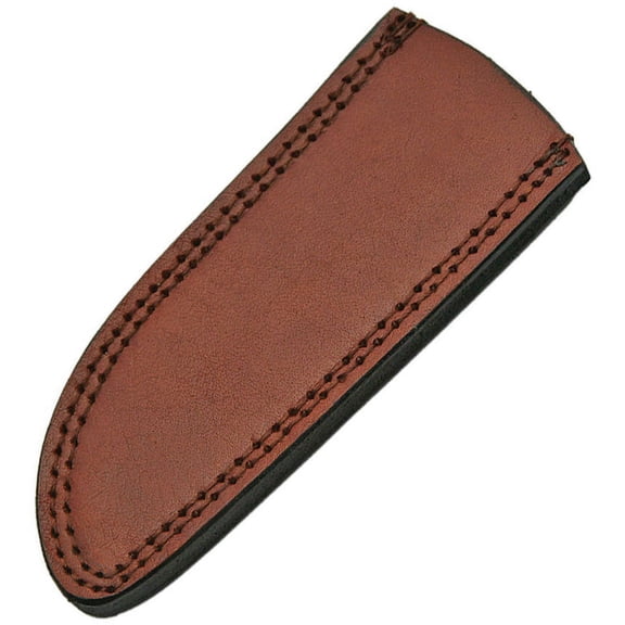 Luxury Home Drop Point Knife Sheath Leather 7" Brown