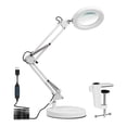 thumbnail image 1 of 10X Loupe de Bureau Loupe LED Lampe Lampe de Lecture avec Base & Pince, 1 of 5