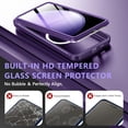 thumbnail image 4 of CASEFIV for Samsung Galaxy S23 FE 5G Case,Compatible with Magsafe[Built-in 9H Tempered Glass Screen Protector & 2X Camera Lens Protector] Full Body Shockproof Case,Purple, 4 of 6
