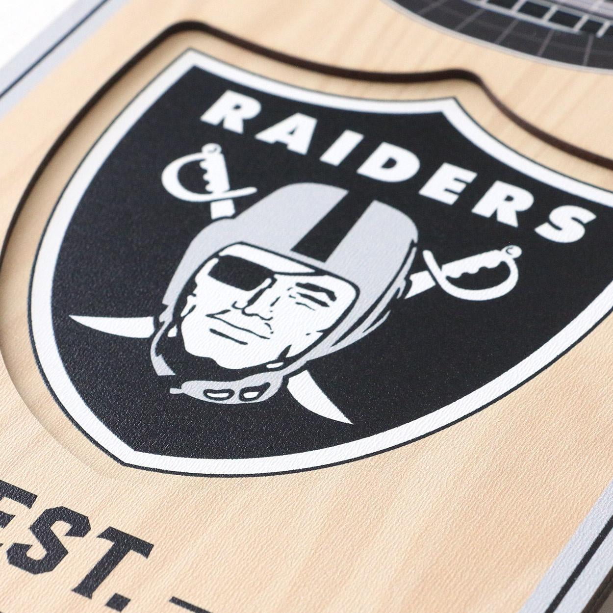 YouTheFan NFL Las Vegas Raiders 3D Stadium Banner 6x19