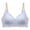 Blue, variant on Chiffon Nylon Dark Blue anti sag bra Women Sexy Lace Back Button Shaping Cup Adjustable Shoulder Strap Large Size Bra