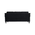 thumbnail image 5 of Naomi Home Curved Arms Sofa, Black, Microfiber, 5 of 11