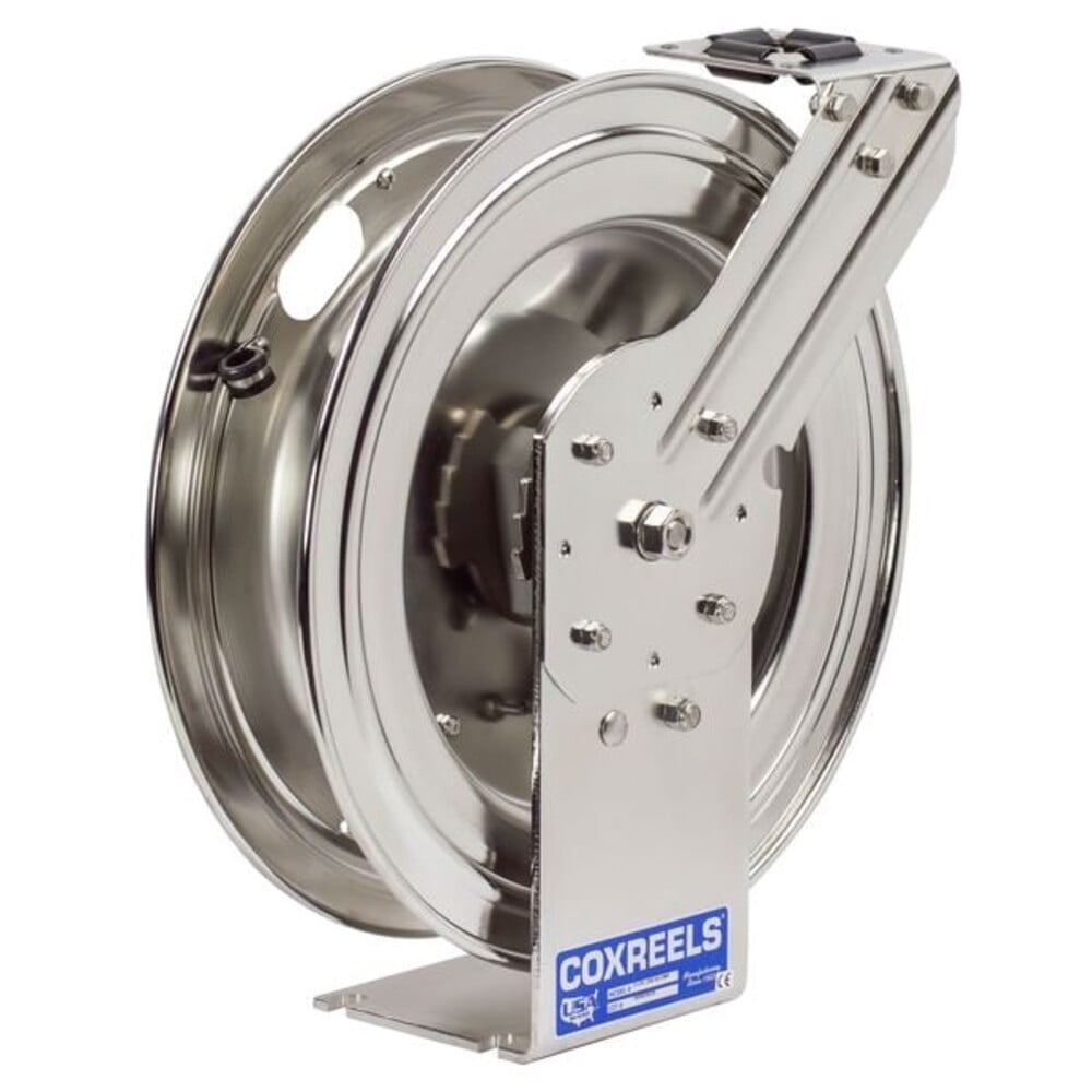 COXREELS P-LPL-425-SS Coxreels 1/2" x 25 ft. Spring Return Hose Reel, Max 300