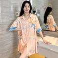 thumbnail image 1 of Camisones clásicos Vintage de seda satinada para mujer, ropa de dormir elegante, falda de dormir para el hogar, arte de estilo Ins, moda de verano, 2024, 1 of 5