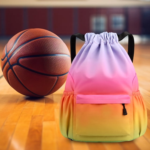 TopLLC Backpack Sports Backpacks Large Capacity Drawstring Gym Bag Backpack With Wide Drawstring Outer Pocket For Quick Access sports pack
