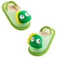 thumbnail image 6 of Gibobby Boys Girls Shark Slippers for Toddler Kids - Cute Plush Warm Non-Slip Indoor Bedroom Winter Shoes(Green,2.5-3 Years), 6 of 6