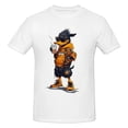 thumbnail image 2 of 1pc Men'S Cool Duck Print T-Shirt, Casual Crew Neck Short Sleeve, Summer Knit Polyester Tee with Slight Stretch, Regular Fit Outdoor Wear Tee For Adult, Men, Women, Teen, Teenager, Adolescent, Youth, 2 of 4
