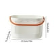 thumbnail image 3 of Cesta de ducha de plástico con asa, organizador de almacenamiento de baño grueso con orificios de drenaje para productos de baño, toallas, almacenamiento de frutas, multiusos., 3 of 9