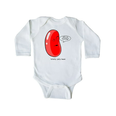 

Inktastic Easter Totally Jelly Bean Jealous Red Jelly Bean Gift Baby Boy or Baby Girl Long Sleeve Bodysuit