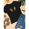 thumbnail image 3 of Flower Embroidery Hand Drawn T-Shirt Women -Image by Shutterstock, Female XX-Large, 3 of 4