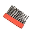 thumbnail image 3 of 10 Pcs Magnetic Screwdriver Bit 1/4inch Hex Shank 50mm Pentagonal Head 2.15-7.35mm Steel Nuts Remover For Electric Drill Parts, 3 of 6
