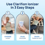 Clarifion Air Ionizer for Home - Negative Ion Filtration System