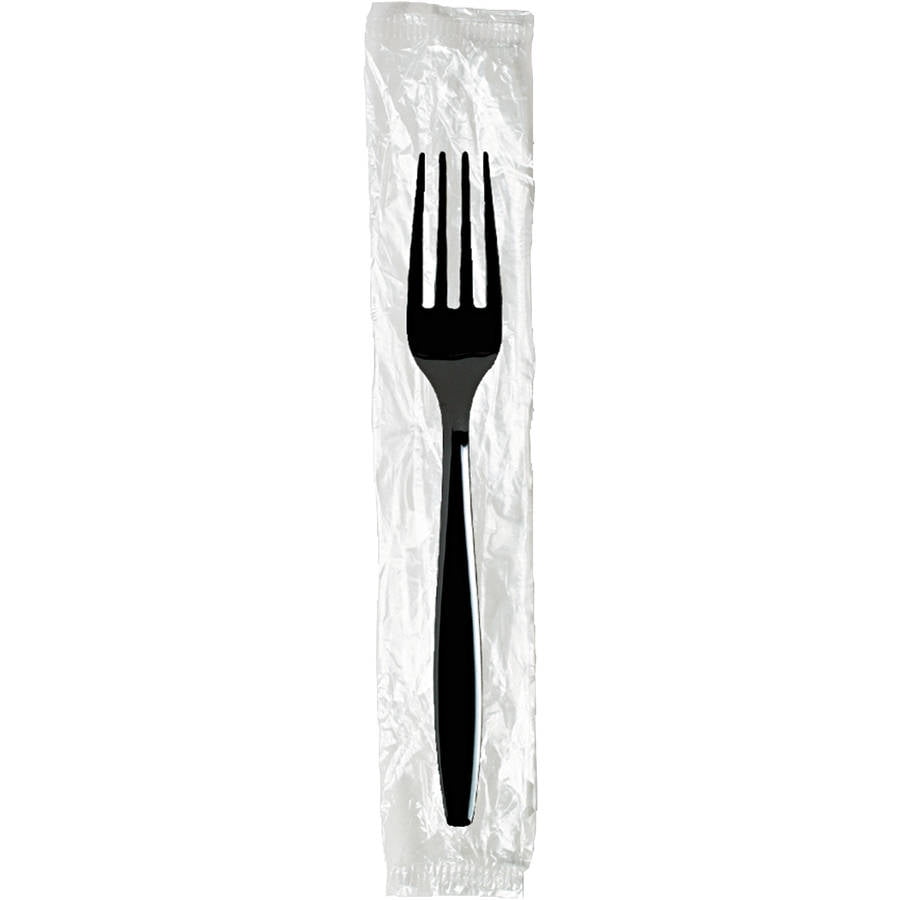 Individually Wrapped Fork Plastic GEN GENMWFIW White 1000/Carton 