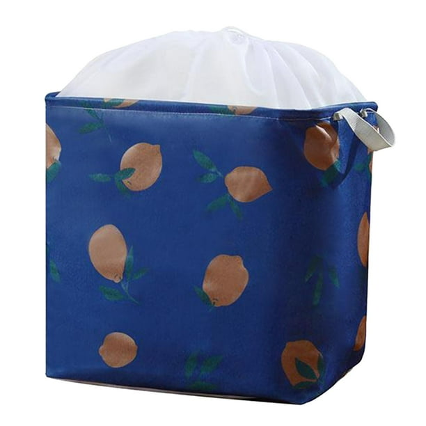 Bolsa organizadora grande para guardar ropa, almohadas, mantas, edredones y mucho espacio. Limón 75L