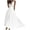 White, variant on ZQUUVOU Summer Floral Maxi Dress For Women 2025 Vacation Sleeve V Neck Belt Wrap Spring Beach Wedding Guest Dresses Black