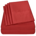 thumbnail image 2 of Luxury 7 Piece Bed Sheet Set Deep Pocket Egyptian Soft 1500 Thread Count Bedding, 2 of 4