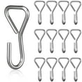 thumbnail image 4 of UPOUART S Hooks Heavy Duty Stainless Steel Metal for Hanging Use in Cars Silver 100Pcs, 4 of 8