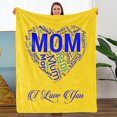 thumbnail image 1 of LHSHID Christmas Birthday Gifts for Mom Wrap Love Around Mom Mom Anniversary Christmas Birthday Gifts from Daughter Son Presents for Mother I Love You Mom Blanket 60x80in, 1 of 3